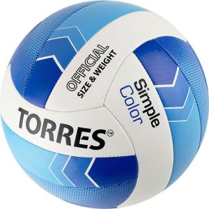 Купить Мяч волейбольный Torres Simple Color любительский р.5 в Ковылкине 